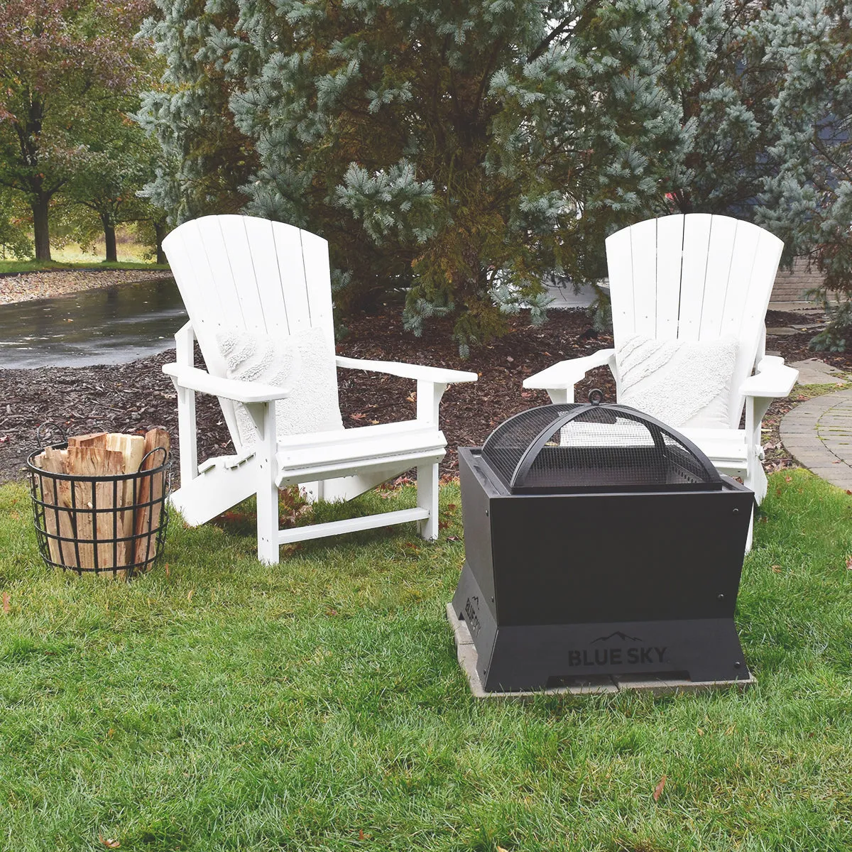 Square Domed Peak Spark Screen and Screen Lift