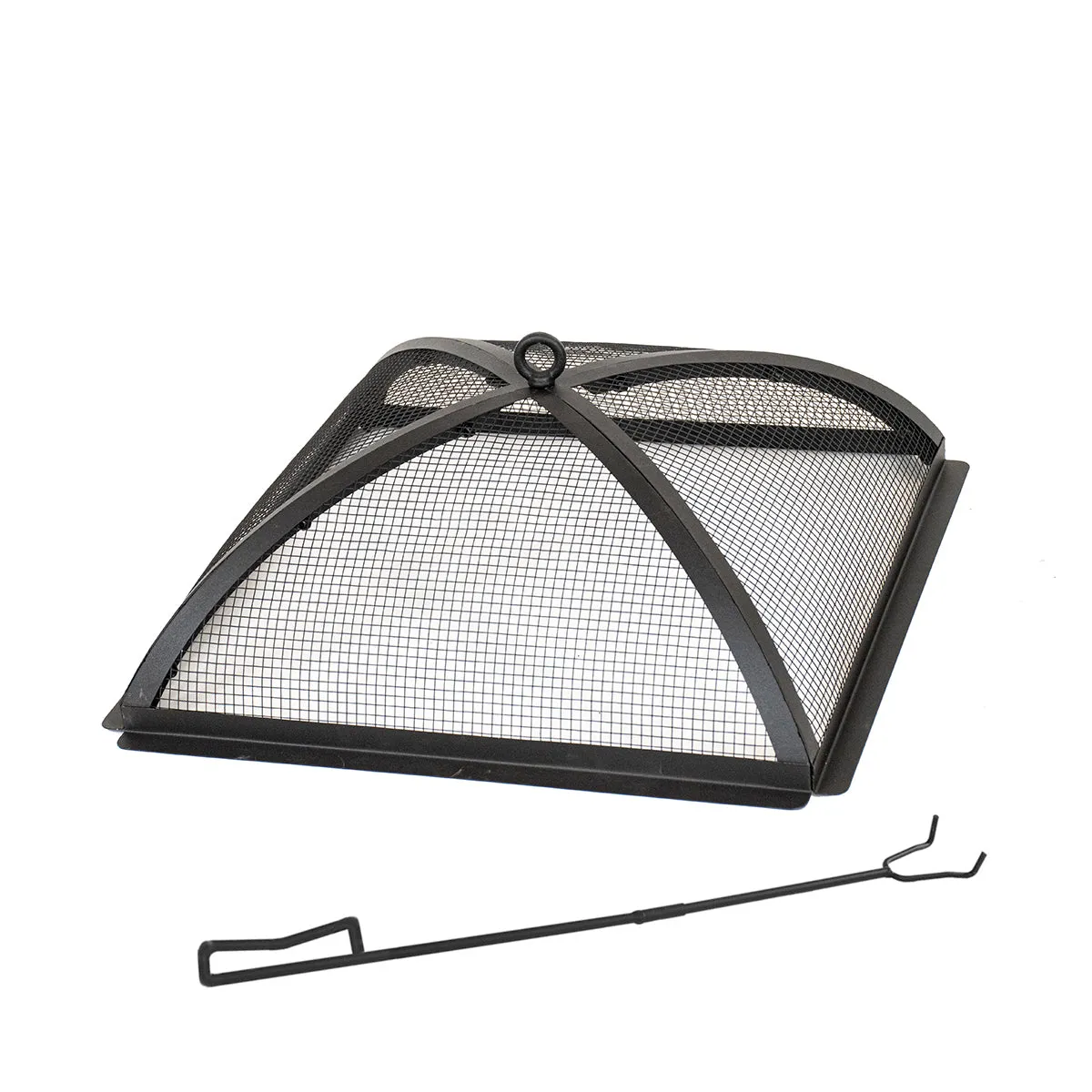 Square Domed Peak Spark Screen and Screen Lift