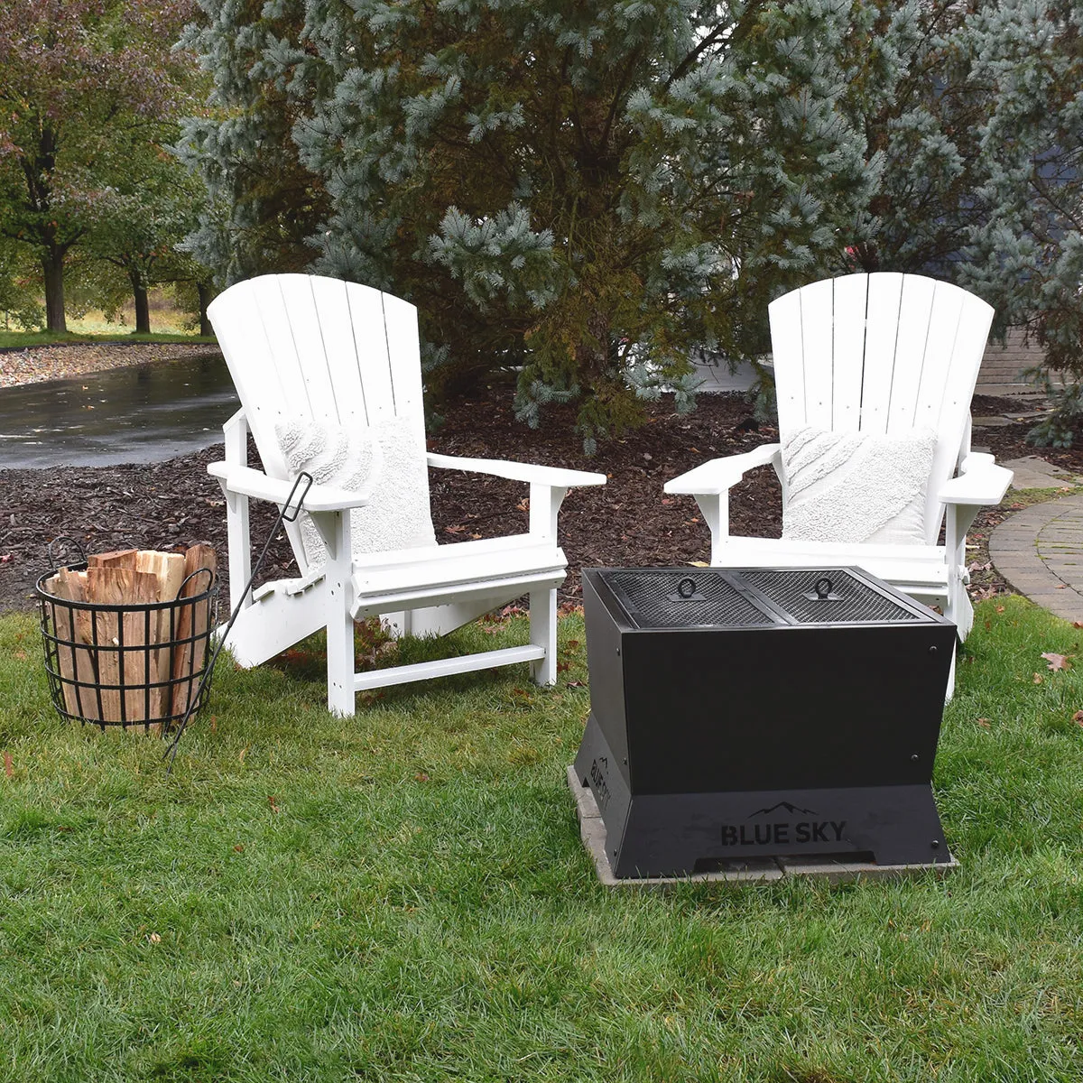 Square Flat Peak Spark Screen and Screen Lift