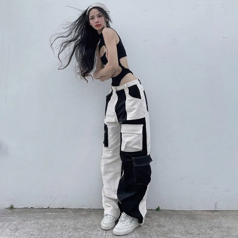 Street Duo Color Big Pants