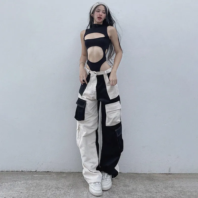 Street Duo Color Big Pants