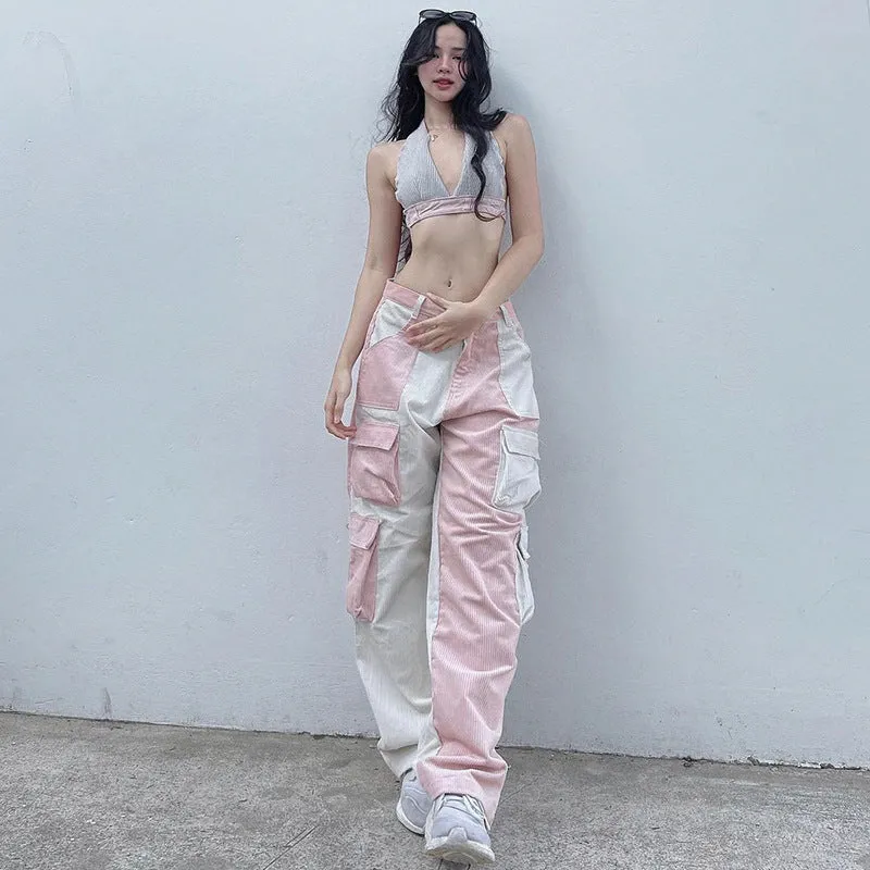 Street Duo Color Big Pants