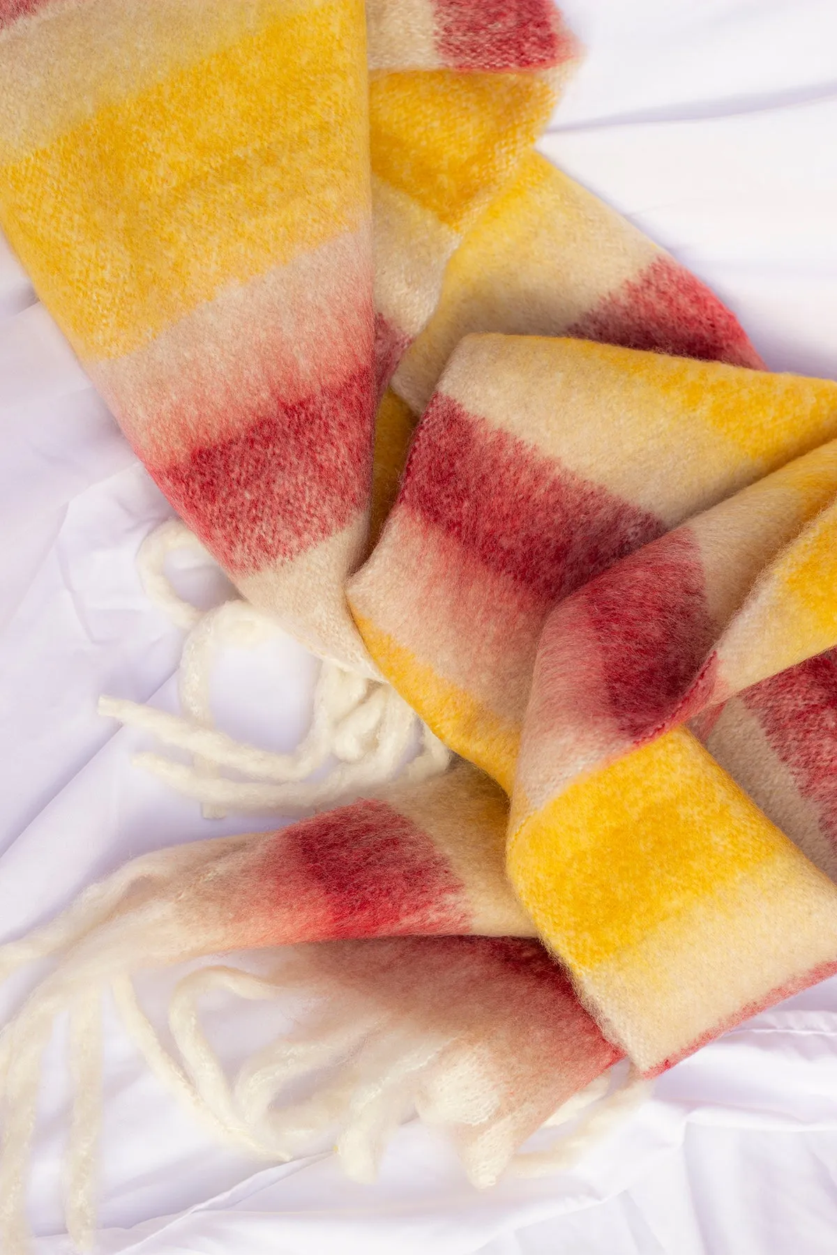 Striped Warm Wrap Scarf