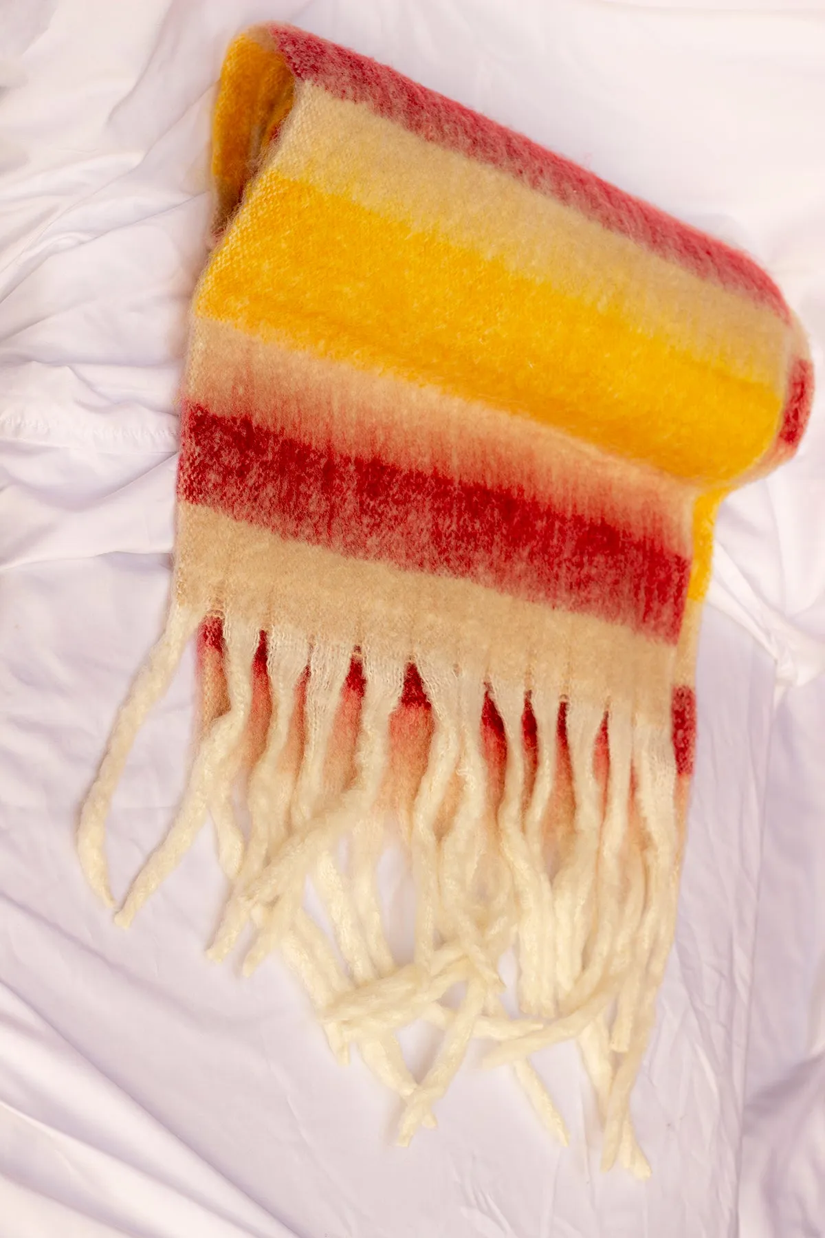 Striped Warm Wrap Scarf