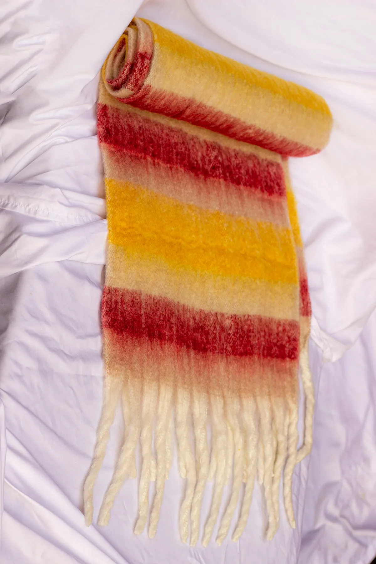 Striped Warm Wrap Scarf