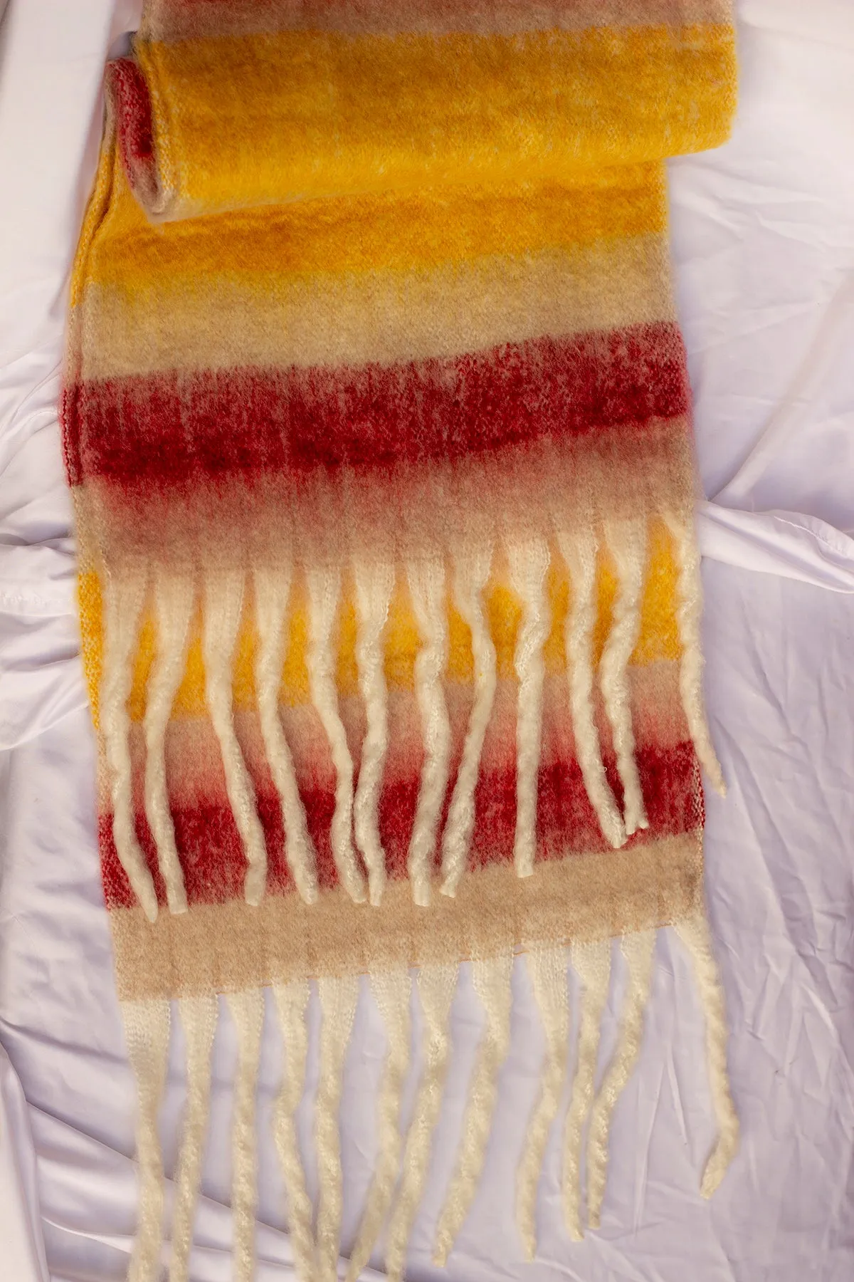 Striped Warm Wrap Scarf