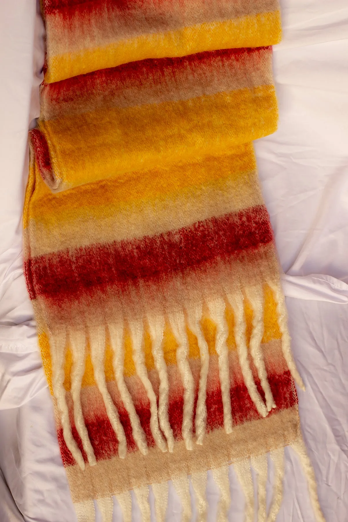 Striped Warm Wrap Scarf