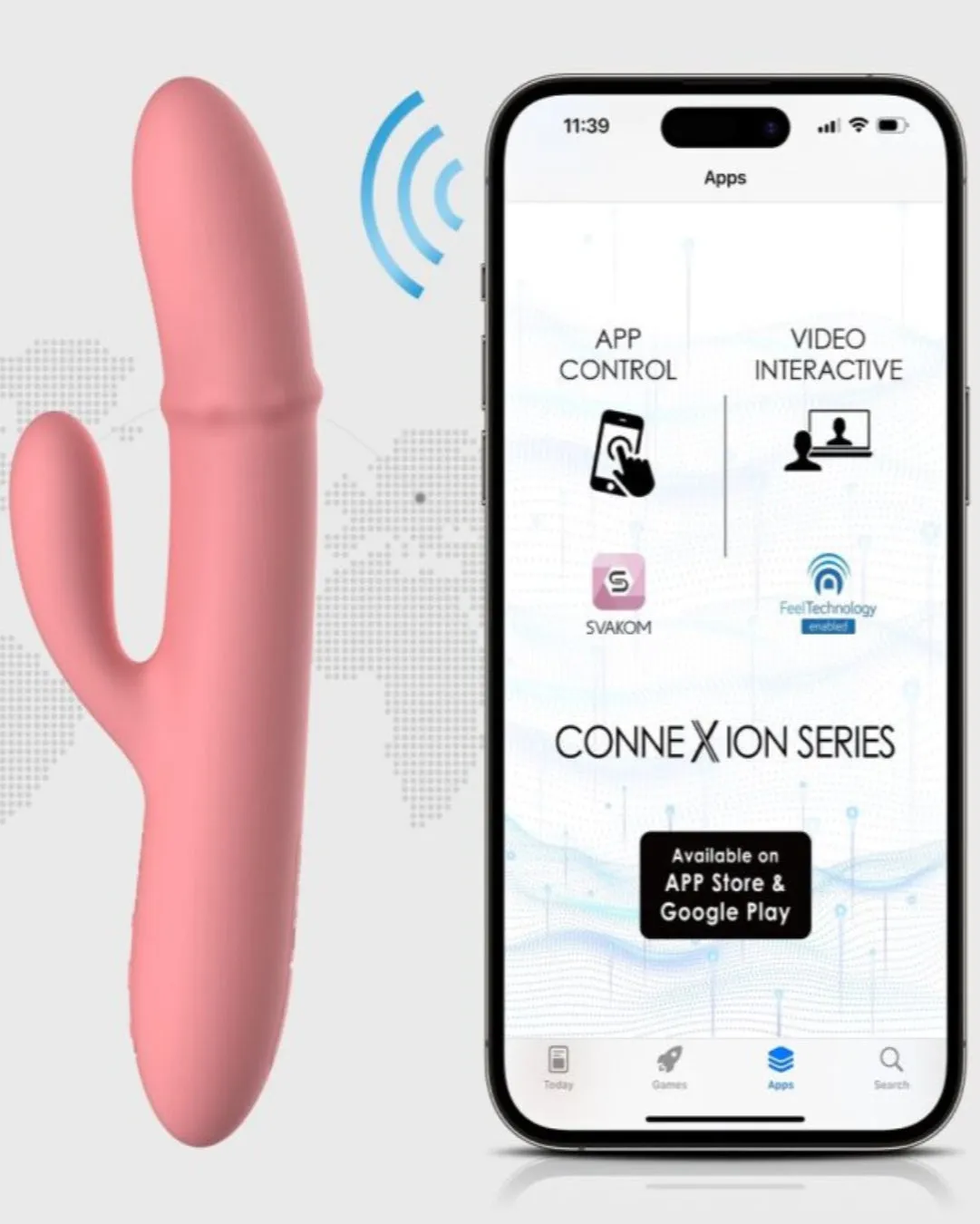 Svakom Mora Neo Interactive Rabbit Vibrator with Thrusting Beads