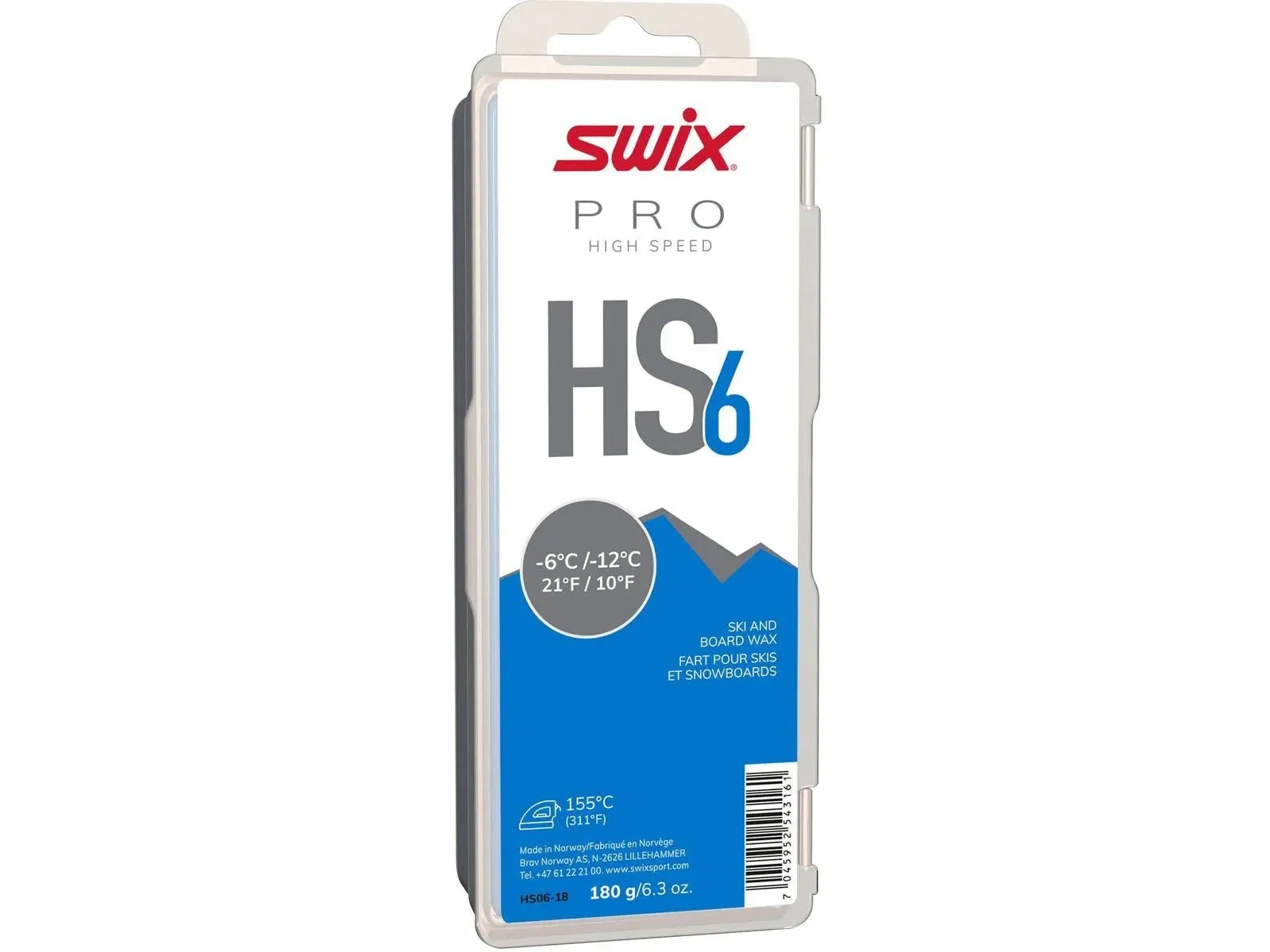 Swix HS6 Wax -10/-18 180g
