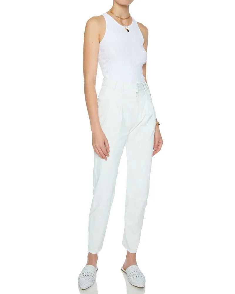 Tailored Stretch Leather Trouser