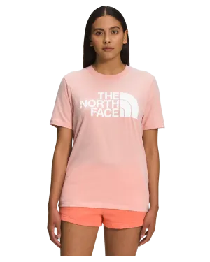 The North Face Women's S / S Half Dome Cotton Tee - Evening Sand Pink / TNF White