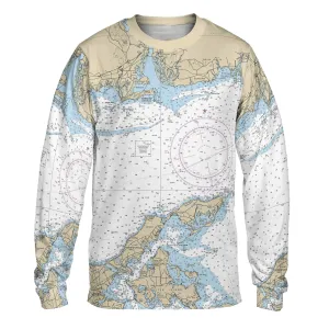 The Old Saybrook to Greenport Long Sleeve Performance Tee