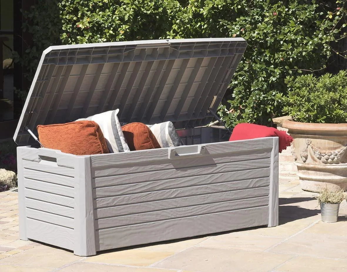 TOOMAX 155G Florida Cushion Box, Warm Grey, 148 x 72 x 60 cm