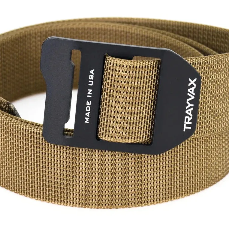 Trayvax Cinch Designer Belt - Heavy Duty Nylon Web Belt
