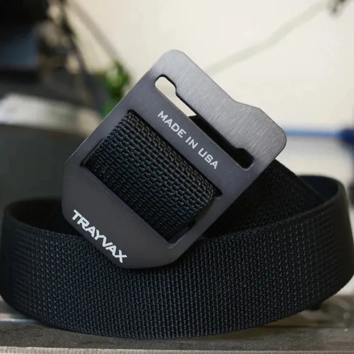 Trayvax Cinch Designer Belt - Heavy Duty Nylon Web Belt