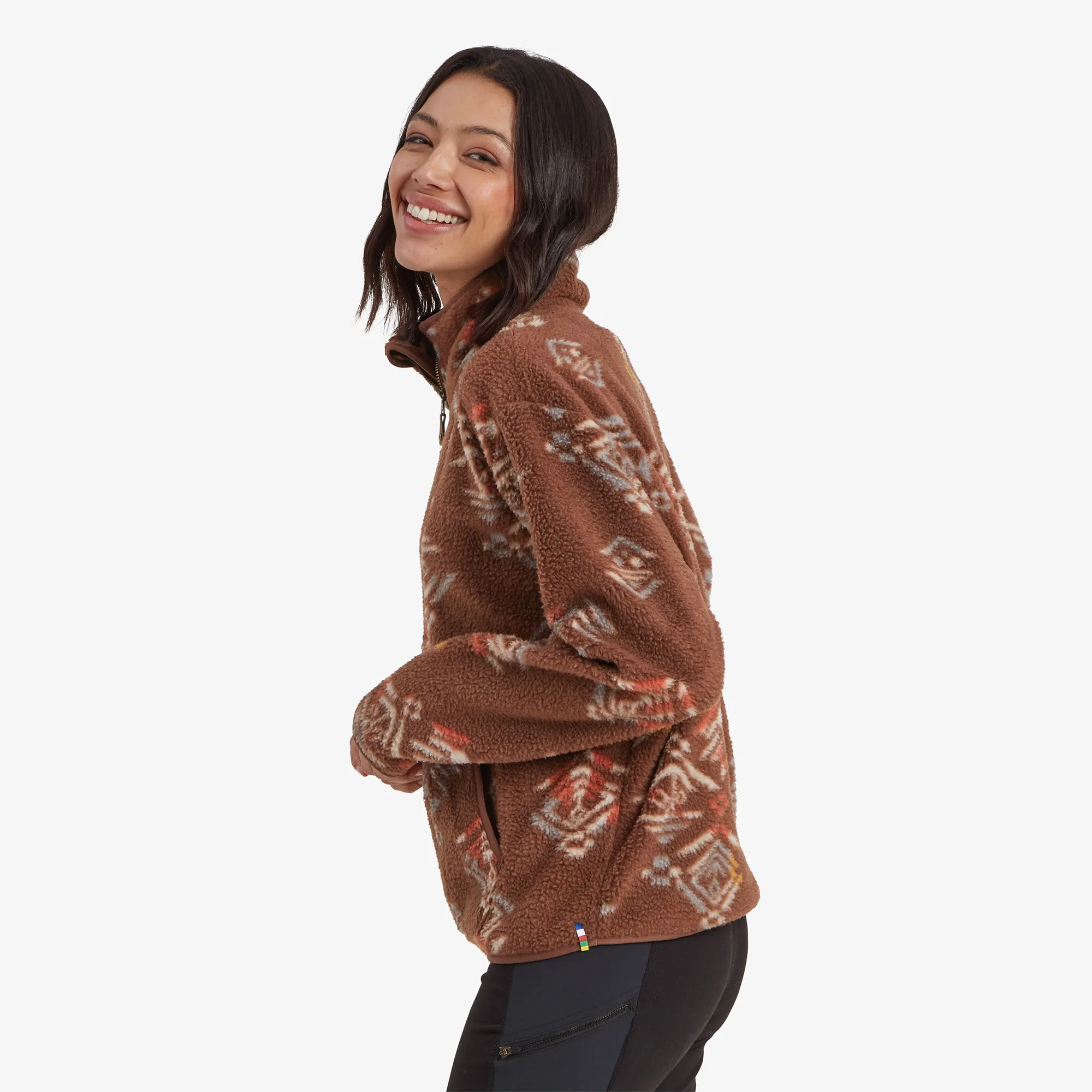 Uddesya Eco Quarter Zip Jacket - Cappuccino Yathra