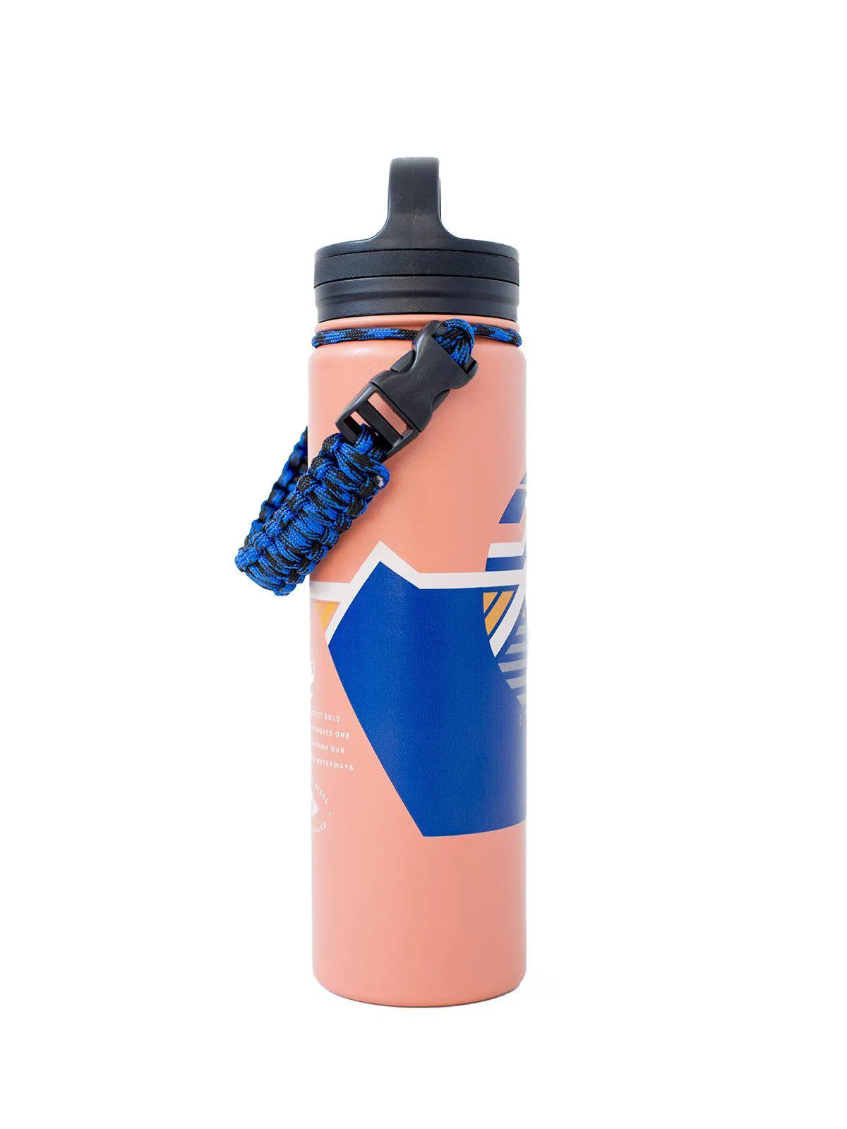 United by Blue 22oz Geo Mountain 22oz Insulated Steel Water Bottle Orange