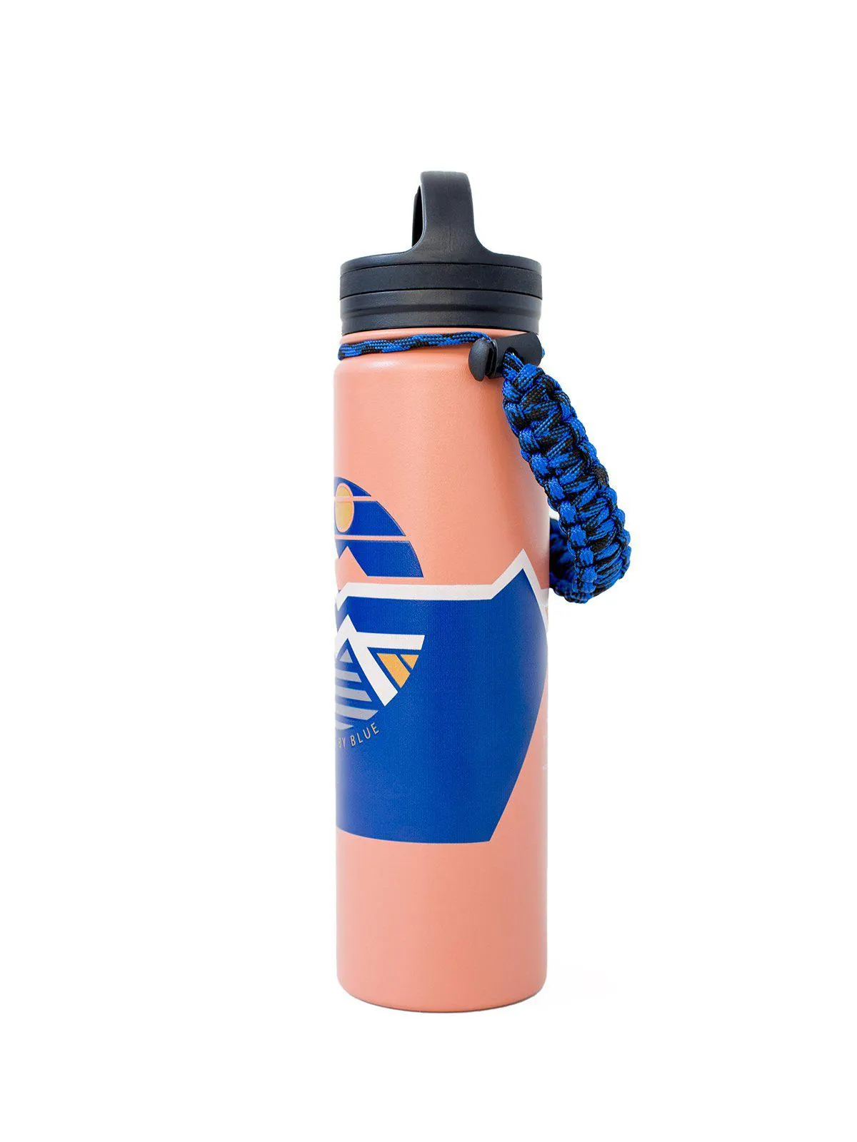 United by Blue 22oz Geo Mountain 22oz Insulated Steel Water Bottle Orange
