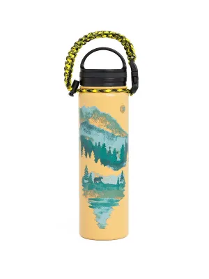 United by Blue 22oz Walk In The Wood 22oz Insulated Steel Water Bottle Yellow