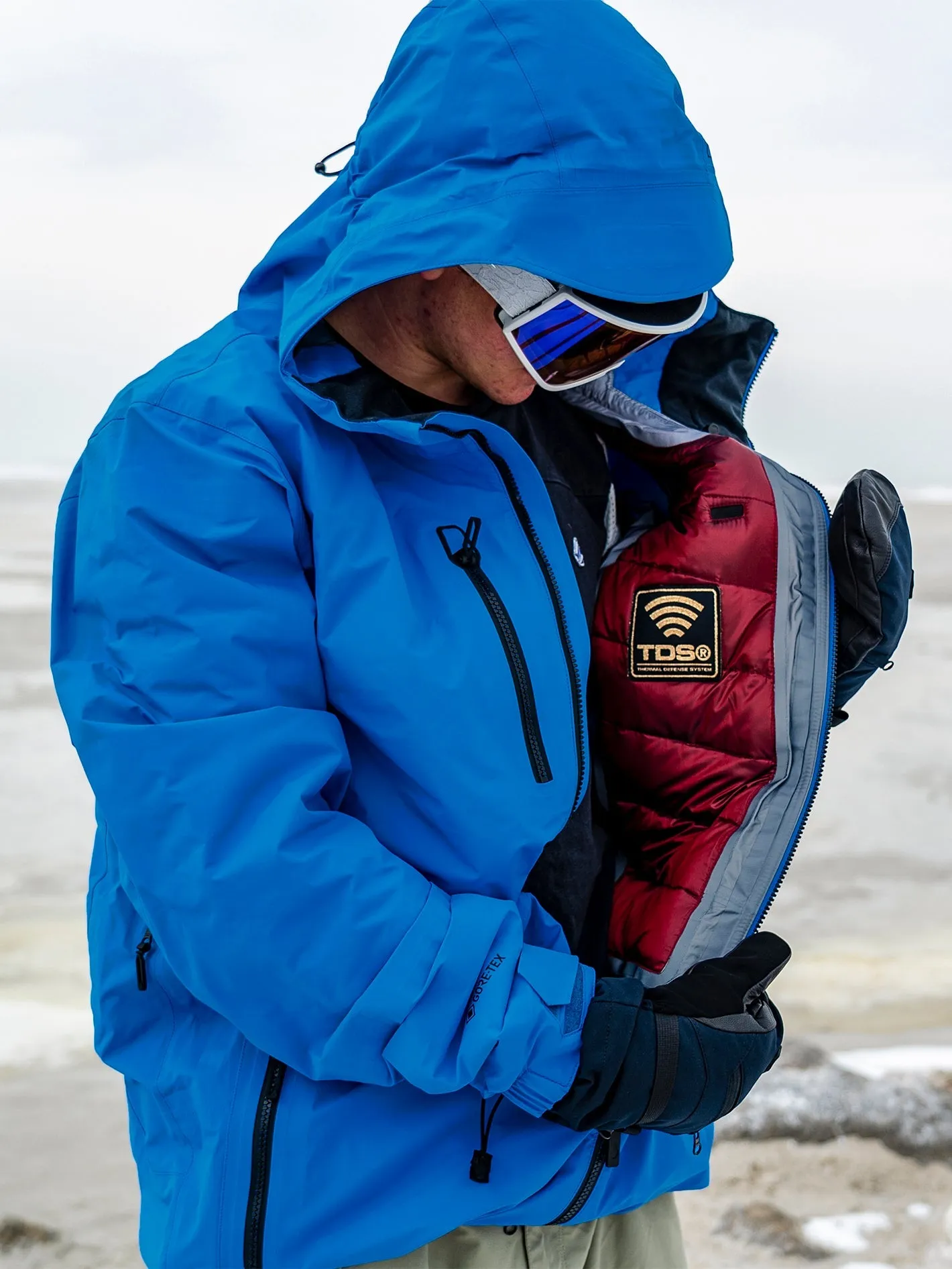 Veste Gore-Tex Tds Infrared  - ELECTRIC BLUE