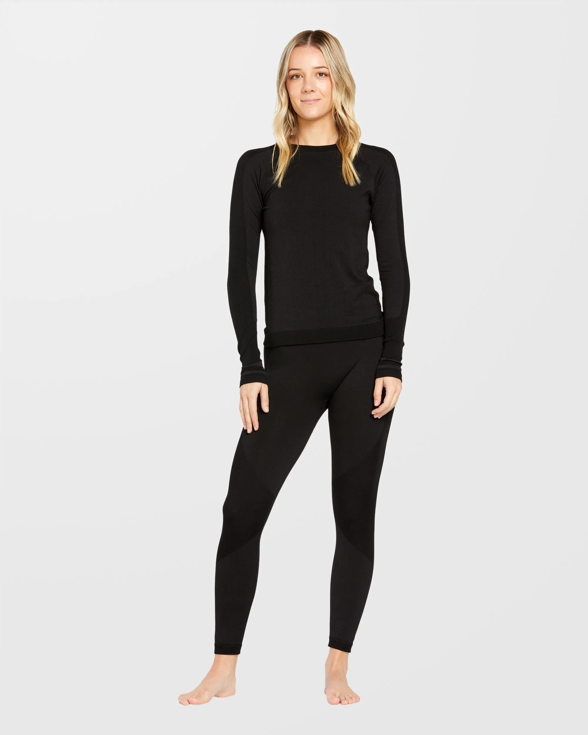 W Engineered Base Layer Langarmshirt - Black