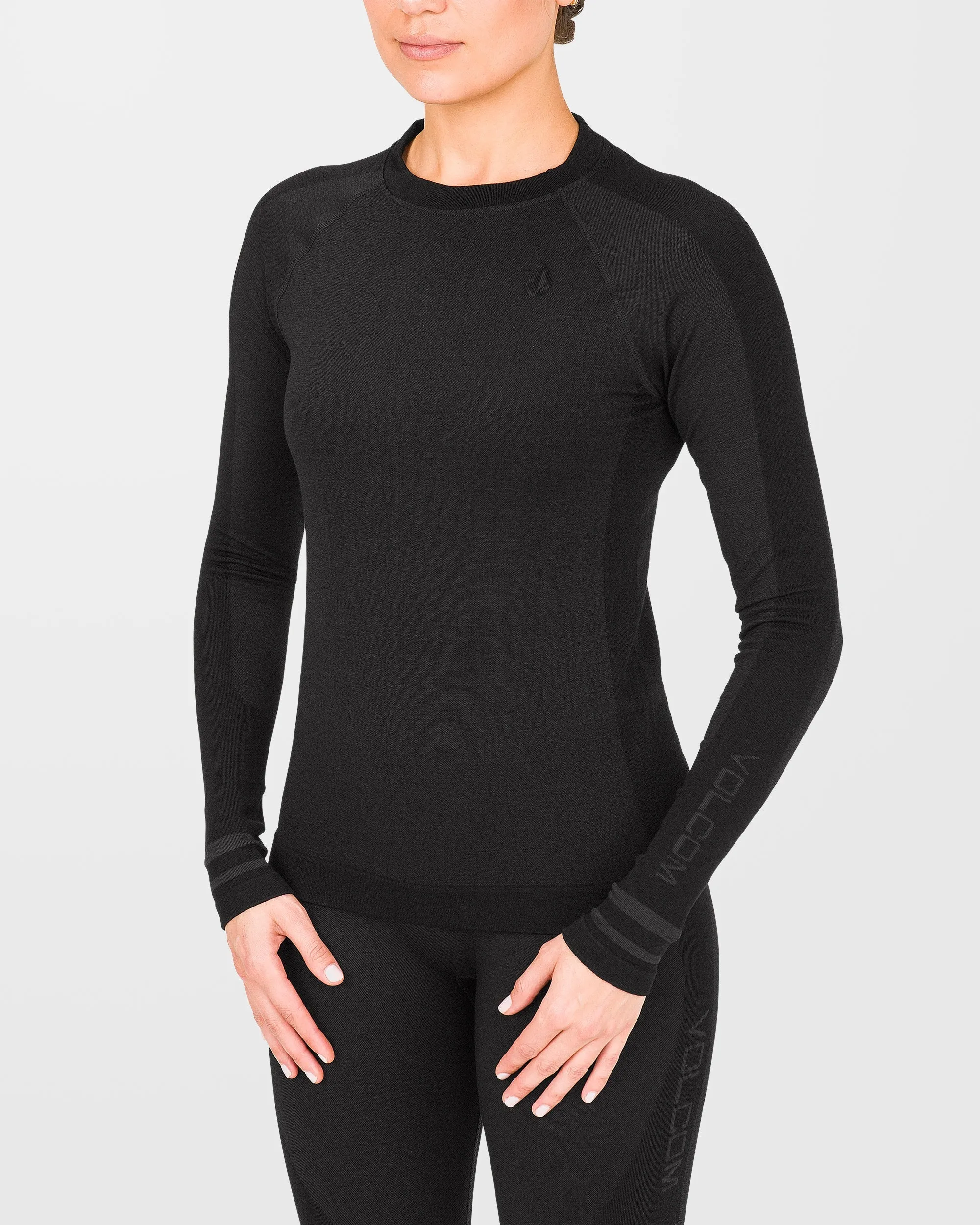 W Engineered Base Layer Langarmshirt - Black