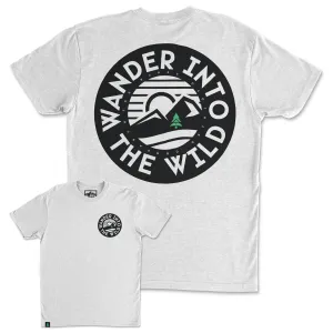 Wander Into The Wild Back Print 'Explorer Tee' | Lightweight Blend |