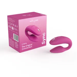 We-Vibe Sync Rechargeable Silicone Couples Vibrator with Remote Control - Dusty Pink