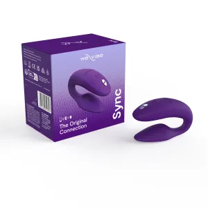 We-Vibe Sync Rechargeable Silicone Couples Vibrator with Remote Control - Purple