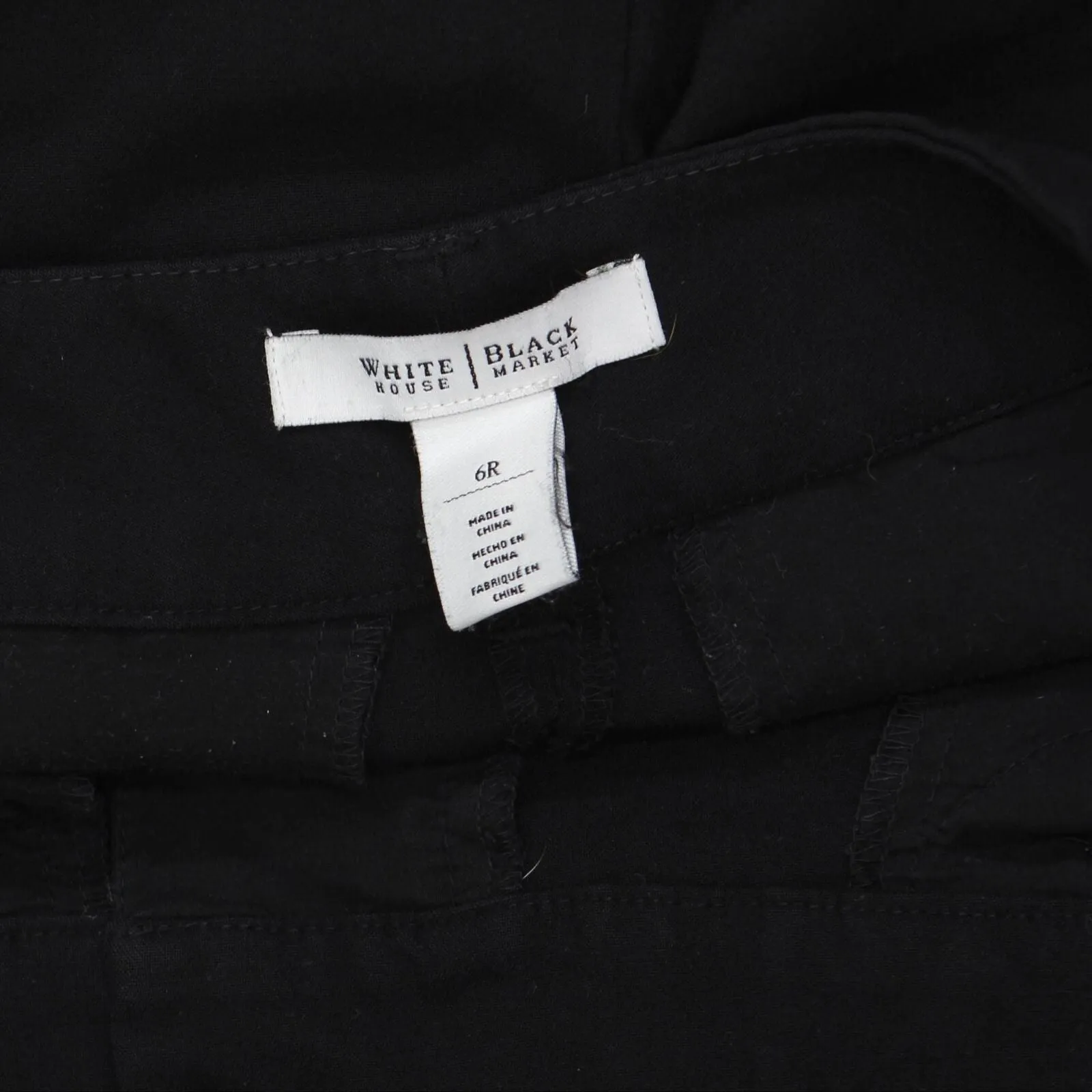 White House Black Market Womens Stretch Dress Pants 166a86c52bb35a Black 6R