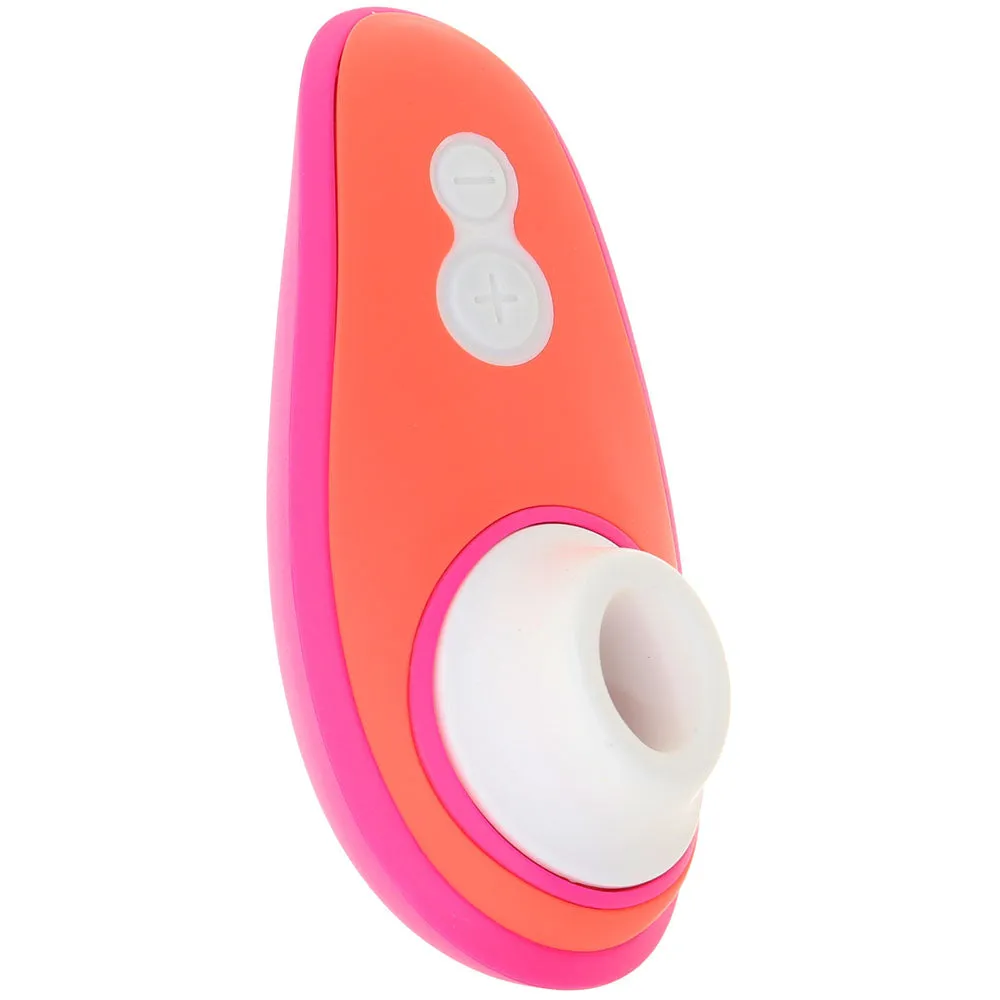 Womanizer Liberty by Lily Allen Rechargeable Silicone Compact Travel Pleasure Air Clitoral Stimulator Rebellious Pink