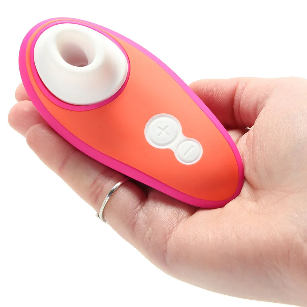 Womanizer Liberty by Lily Allen Rechargeable Silicone Compact Travel Pleasure Air Clitoral Stimulator Rebellious Pink