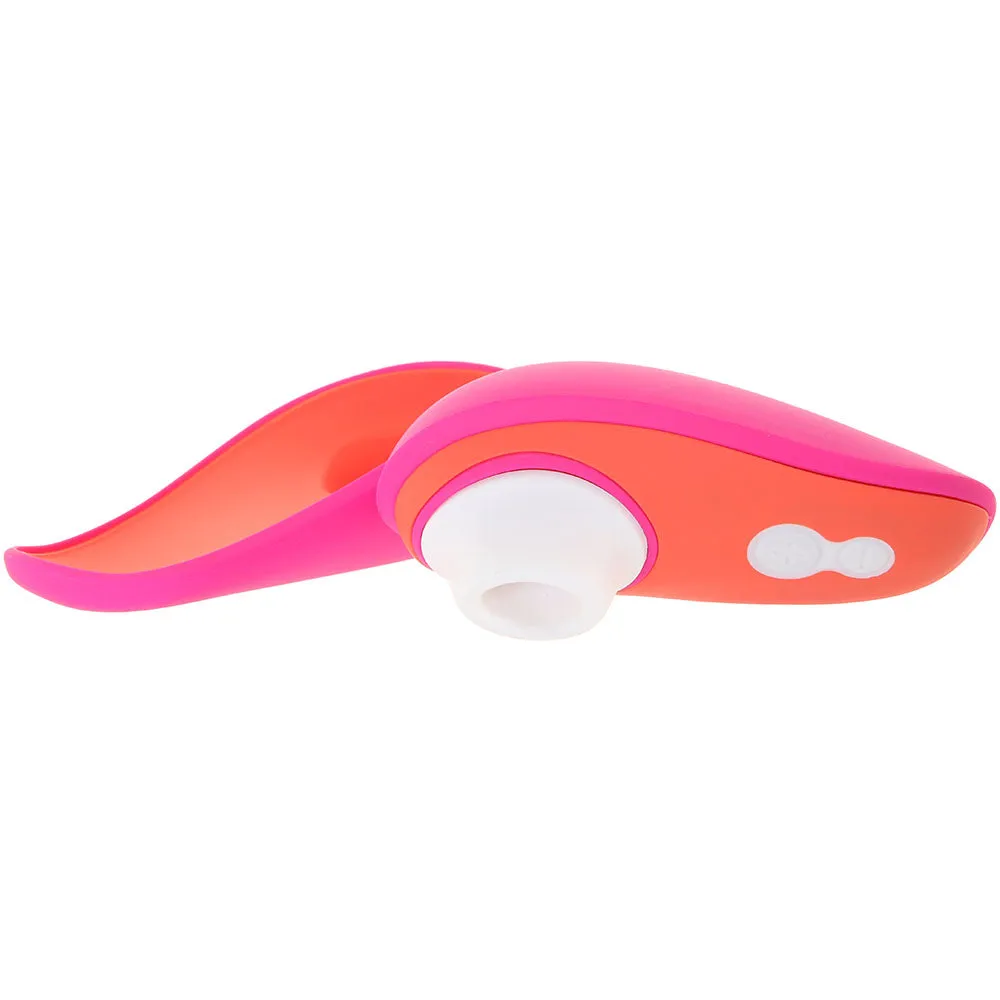 Womanizer Liberty by Lily Allen Rechargeable Silicone Compact Travel Pleasure Air Clitoral Stimulator Rebellious Pink