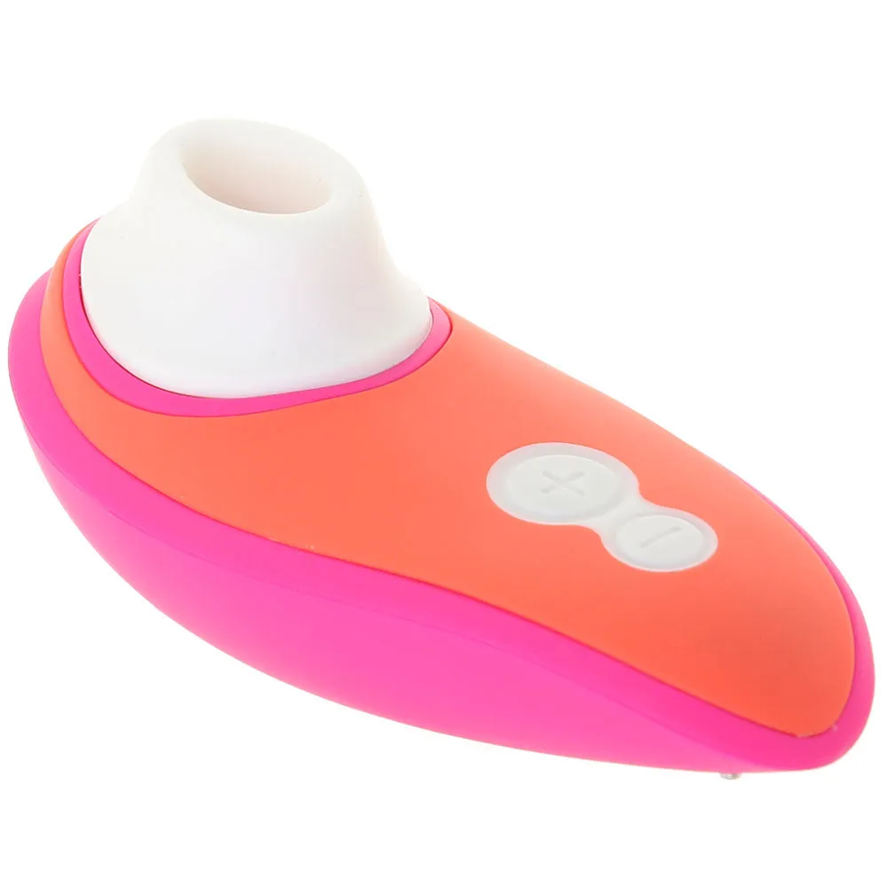 Womanizer Liberty by Lily Allen Rechargeable Silicone Compact Travel Pleasure Air Clitoral Stimulator Rebellious Pink