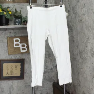 Wynne Layers Womens Crepe Stretch Pull On Pants 694612 Cloud White L